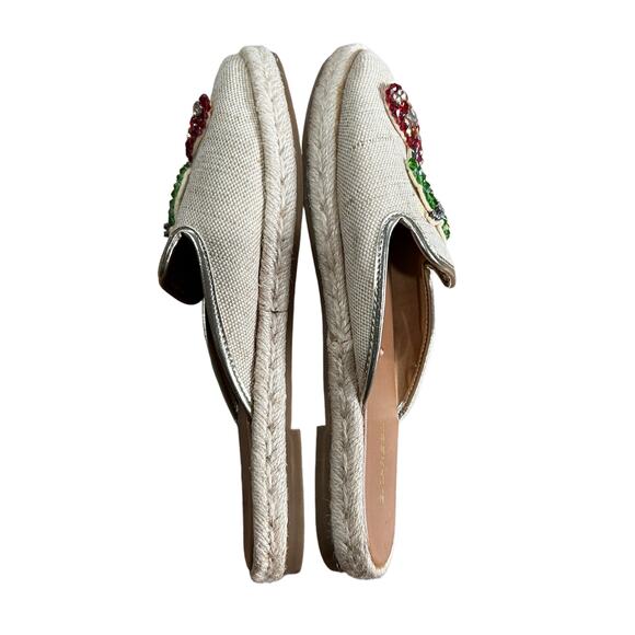 Express Cherry Rhinestone Slip ons Flats Size 7 Retro Glam Twee Coquette Comfy - Picture 6 of 8